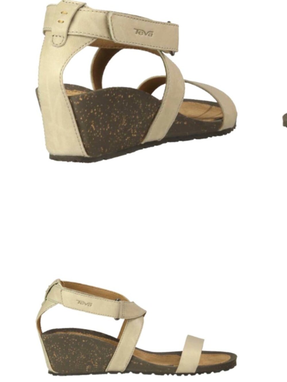 Teva Cabrillo Strap Wedge Sandal Women's 7 Brown Tan 1007732 Outdoor Athleisure - Picture 2 of 13